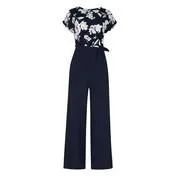Navy Osterley Floral Print Jumpsuit
