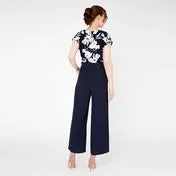 Navy Osterley Floral Print Jumpsuit