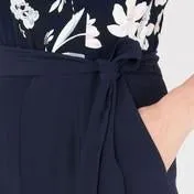 Navy Osterley Floral Print Jumpsuit