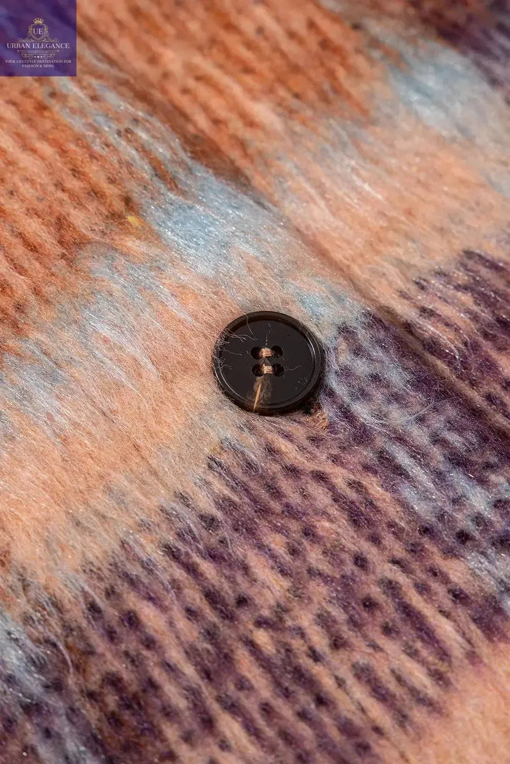 Plaid Print Plus Size Jacket