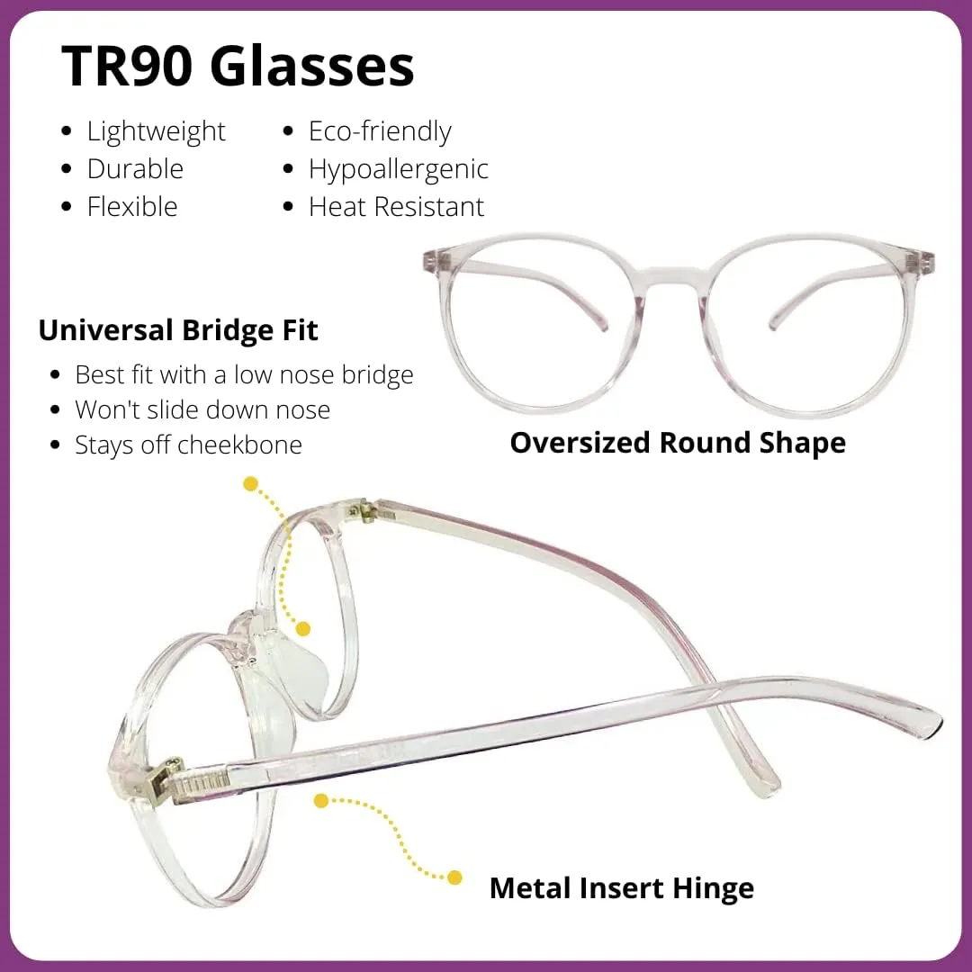 ProEyes Aurgia, Progressive Blue Light Blocking Readers, 0 Power on Top Lens, Anti-Reflective