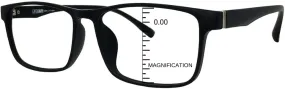 ProEyes Concord, Big Men Progressive Blue Light Blocking Readers, Anti-Reflective, 0 Power on Top Lens