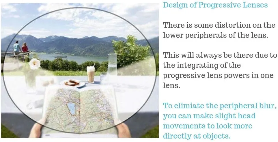 ProEyes Concord, Big Men Progressive Blue Light Blocking Readers, Anti-Reflective, 0 Power on Top Lens