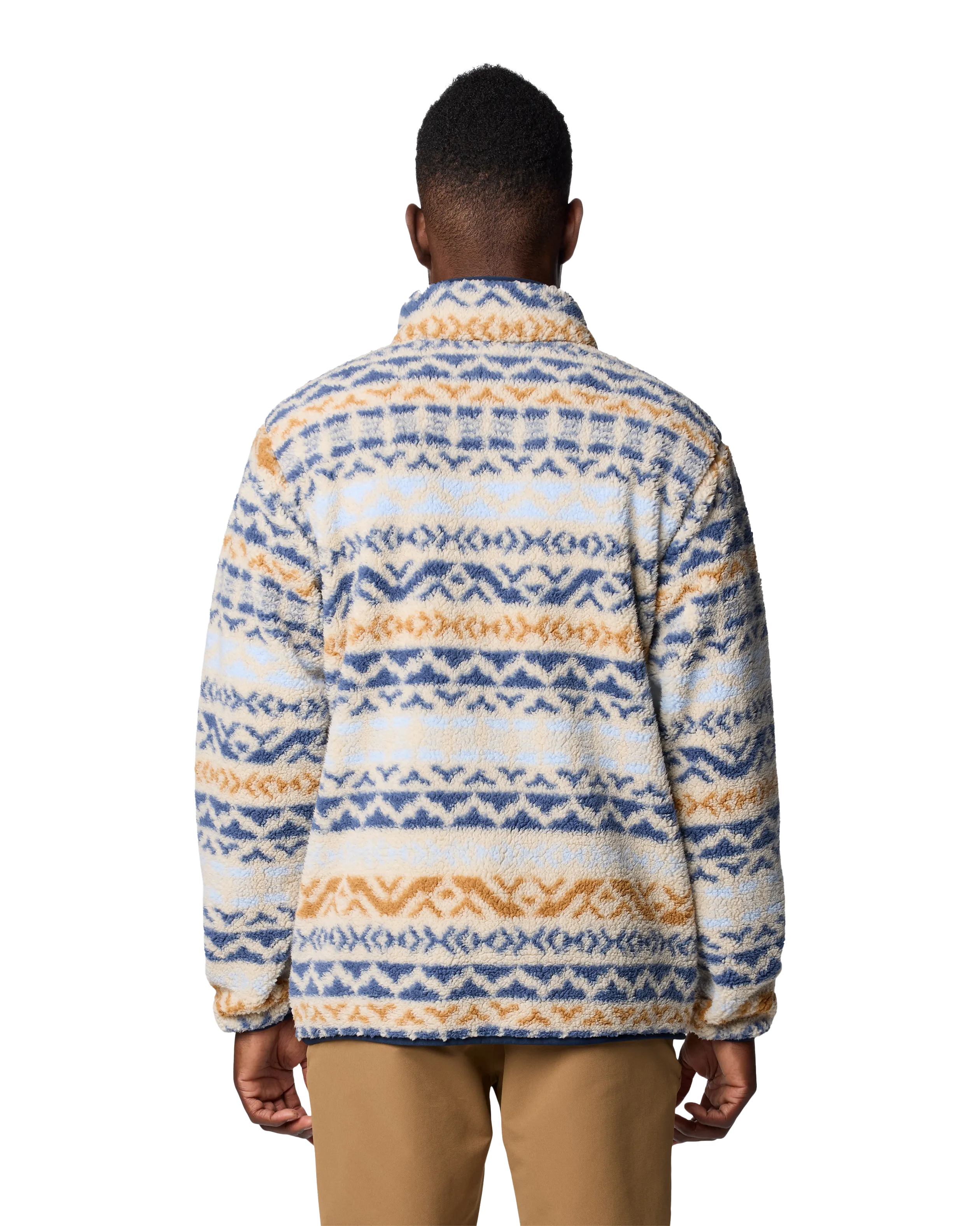 Rugged Ridge Half Snap Fleece Jacket in Dark Stone & Dark Mountain Madras Multi