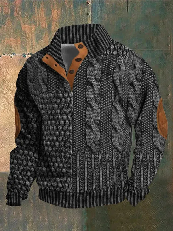 Shaun™ | Unique Patterned Knit Sweater for Men