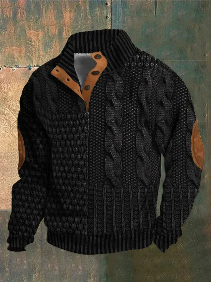 Shaun™ | Unique Patterned Knit Sweater for Men