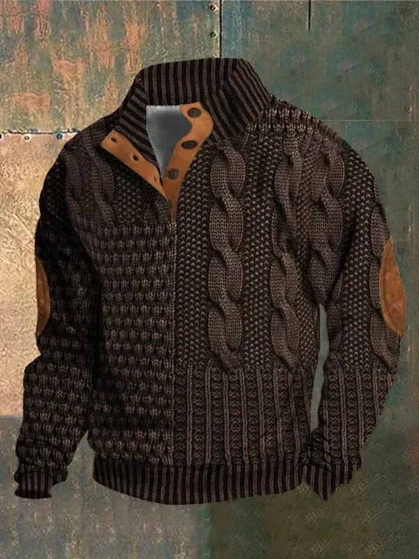 Shaun™ | Unique Patterned Knit Sweater for Men