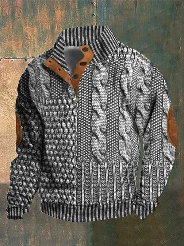 Shaun™ | Unique Patterned Knit Sweater for Men