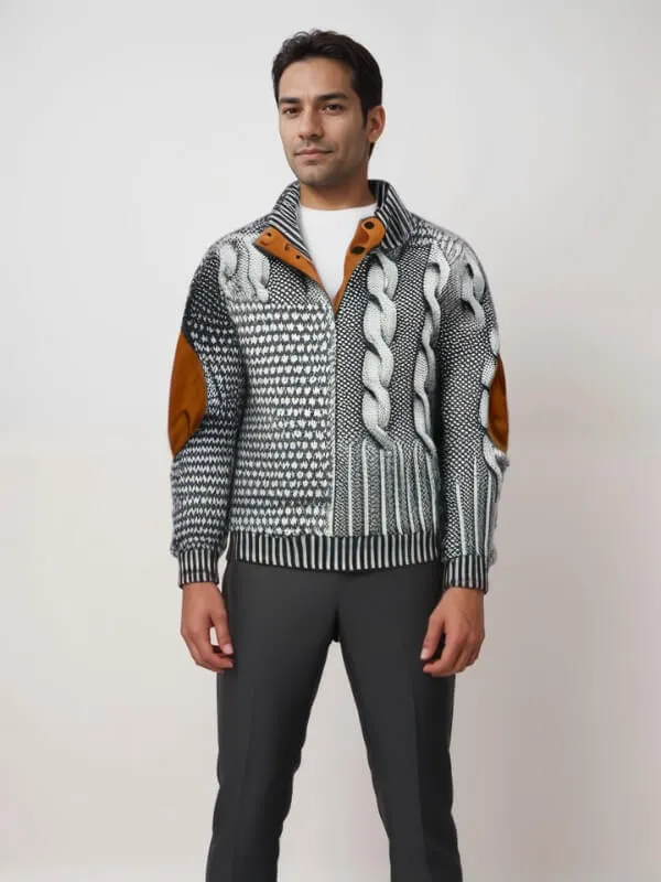 Shaun™ | Unique Patterned Knit Sweater for Men
