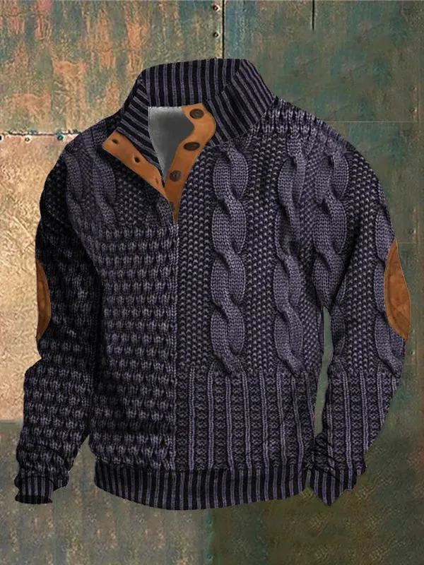 Shaun™ | Unique Patterned Knit Sweater for Men