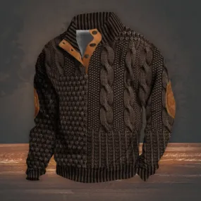Shaun™ | Unique Patterned Knit Sweater for Men
