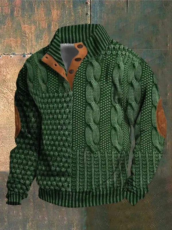 Shaun™ | Unique Patterned Knit Sweater for Men