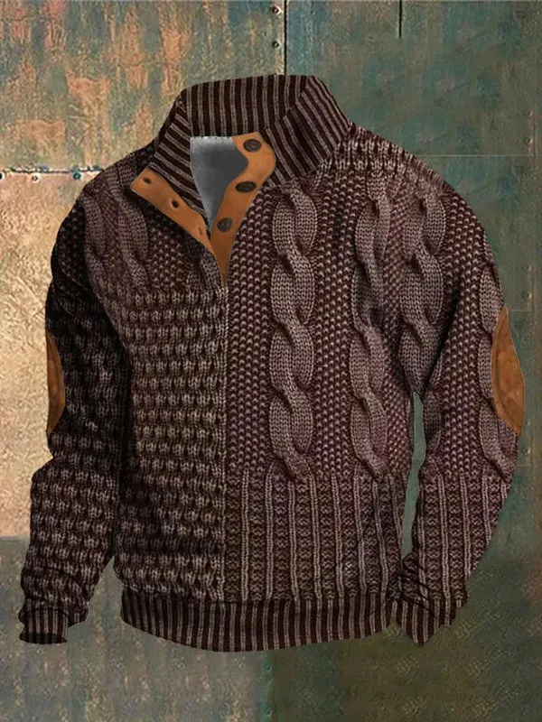 Shaun™ | Unique Patterned Knit Sweater for Men