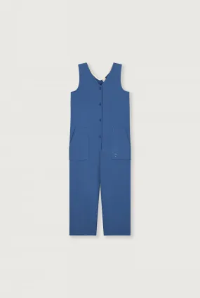 Sleeveless V-neck Suit | Blue Moon