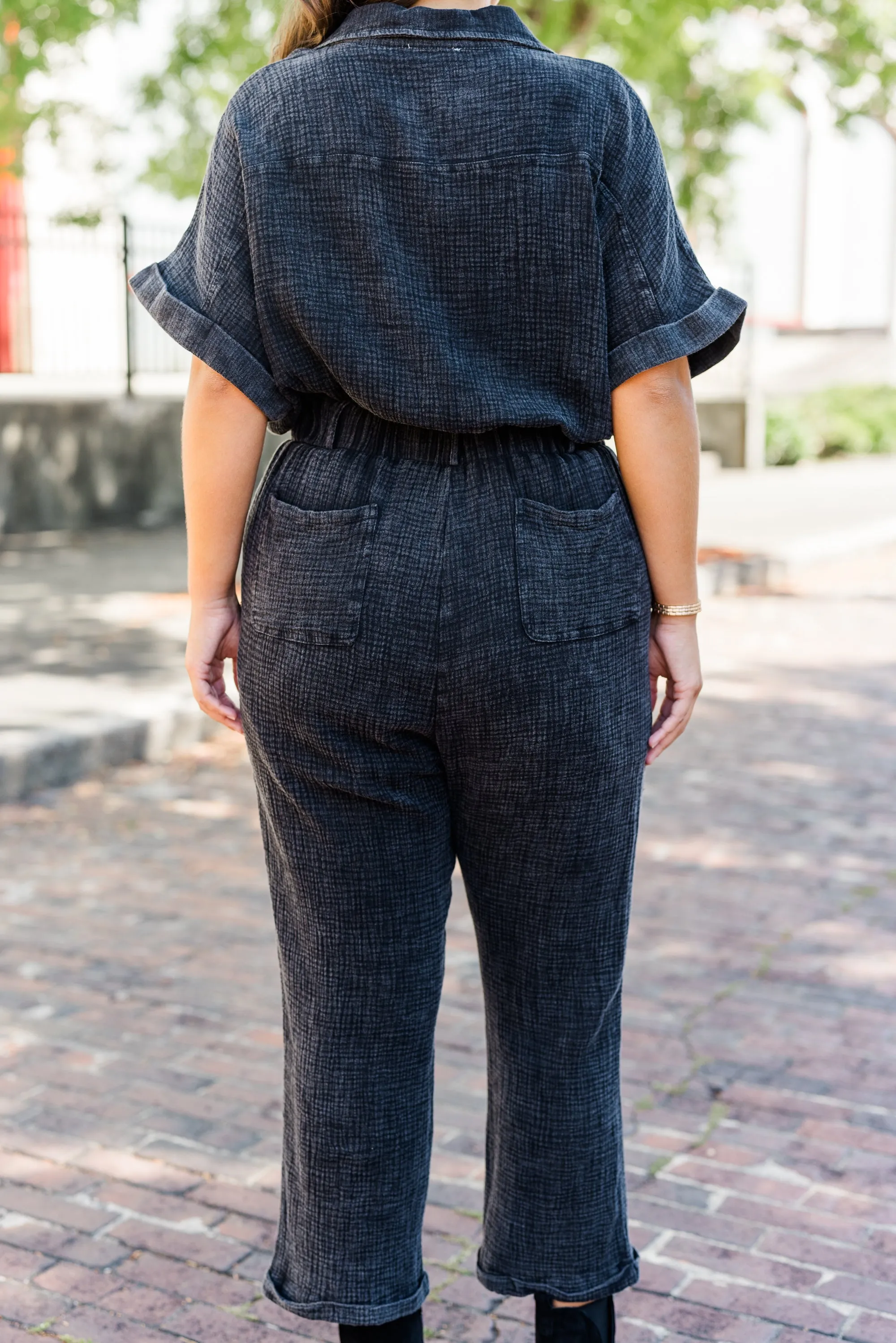 Slowly Drifting Jumpsuit, Black
