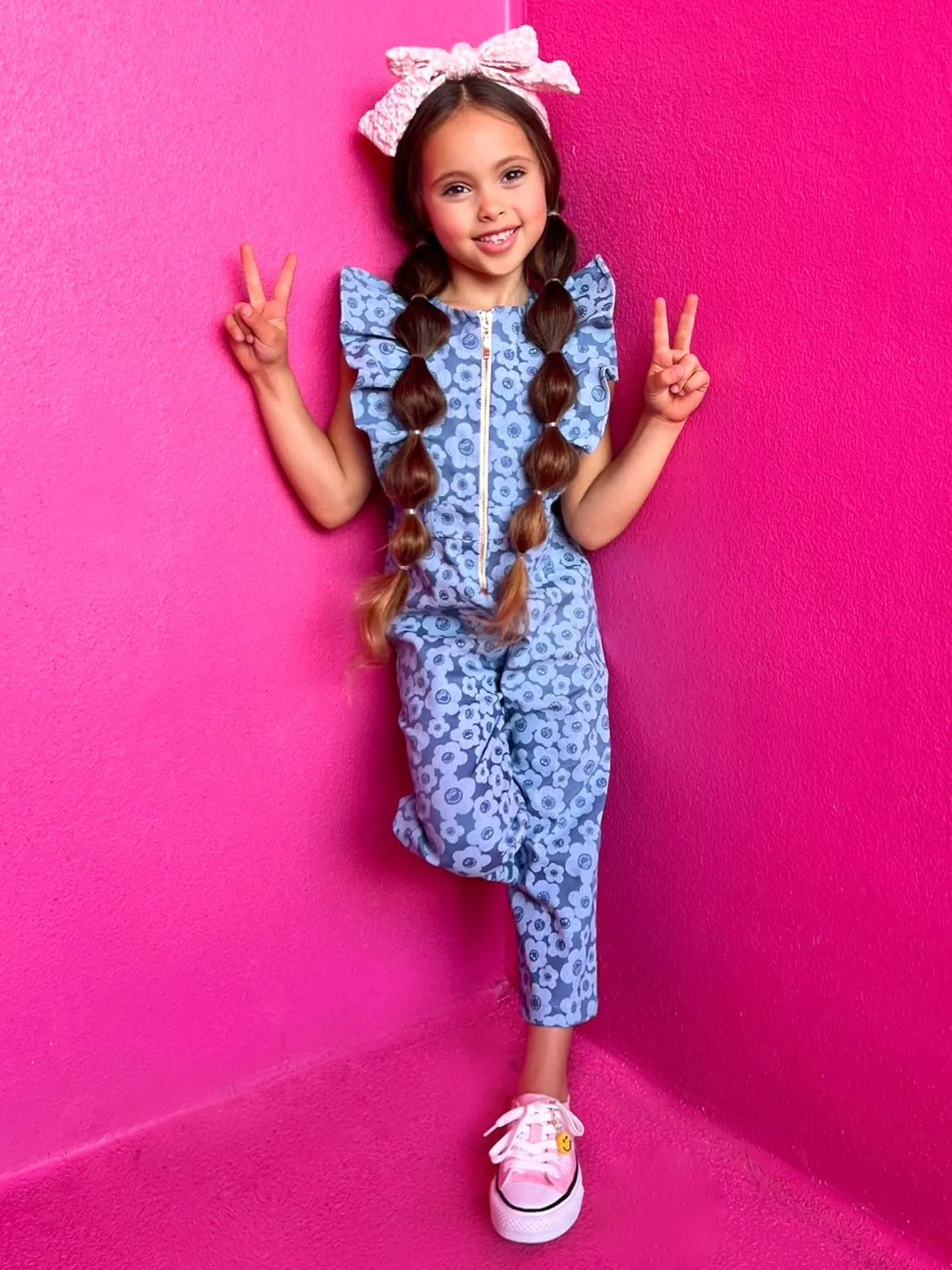 SmileyWorld  Radiant Rebel Denim Jumpsuit