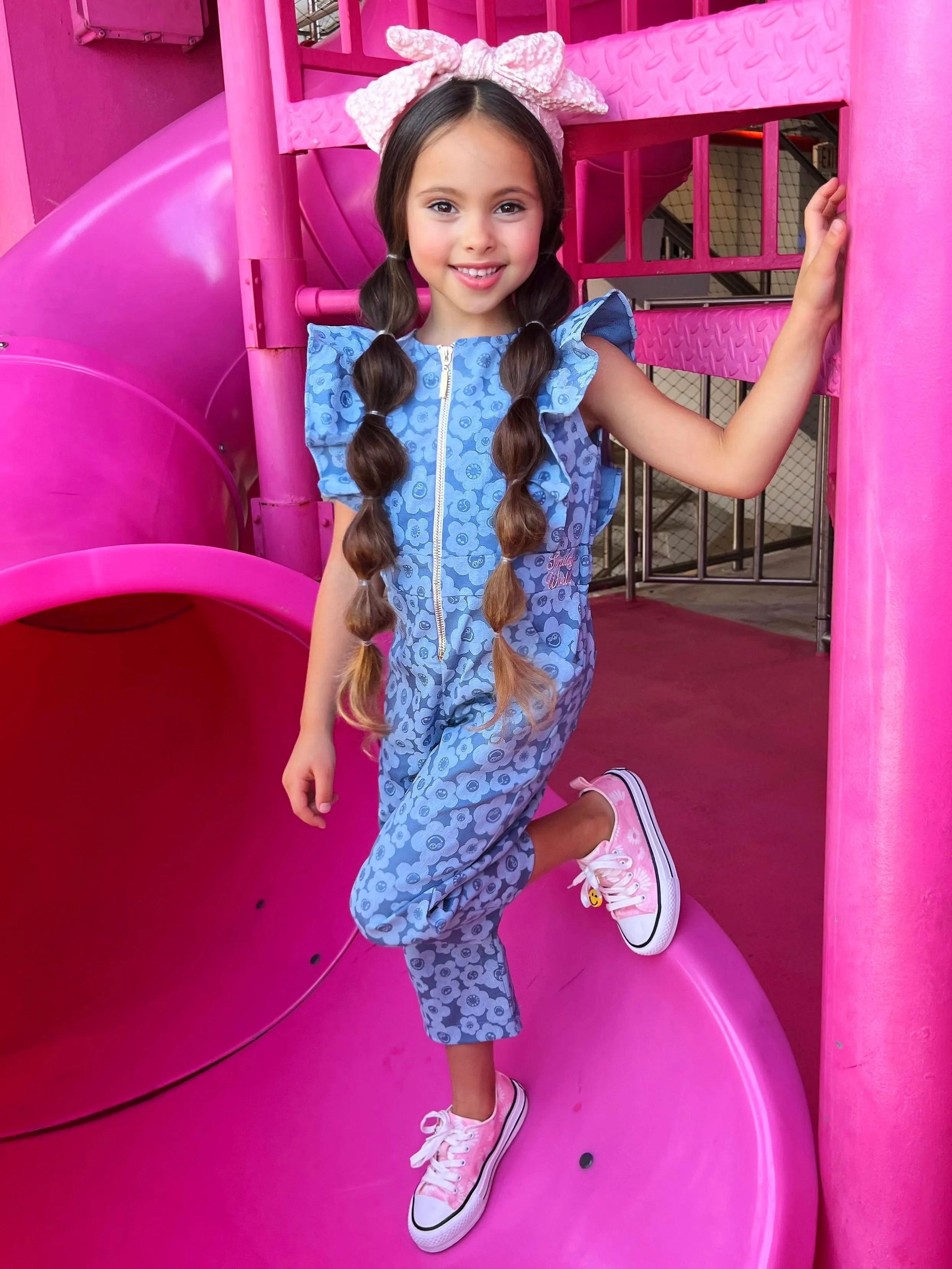 SmileyWorld  Radiant Rebel Denim Jumpsuit