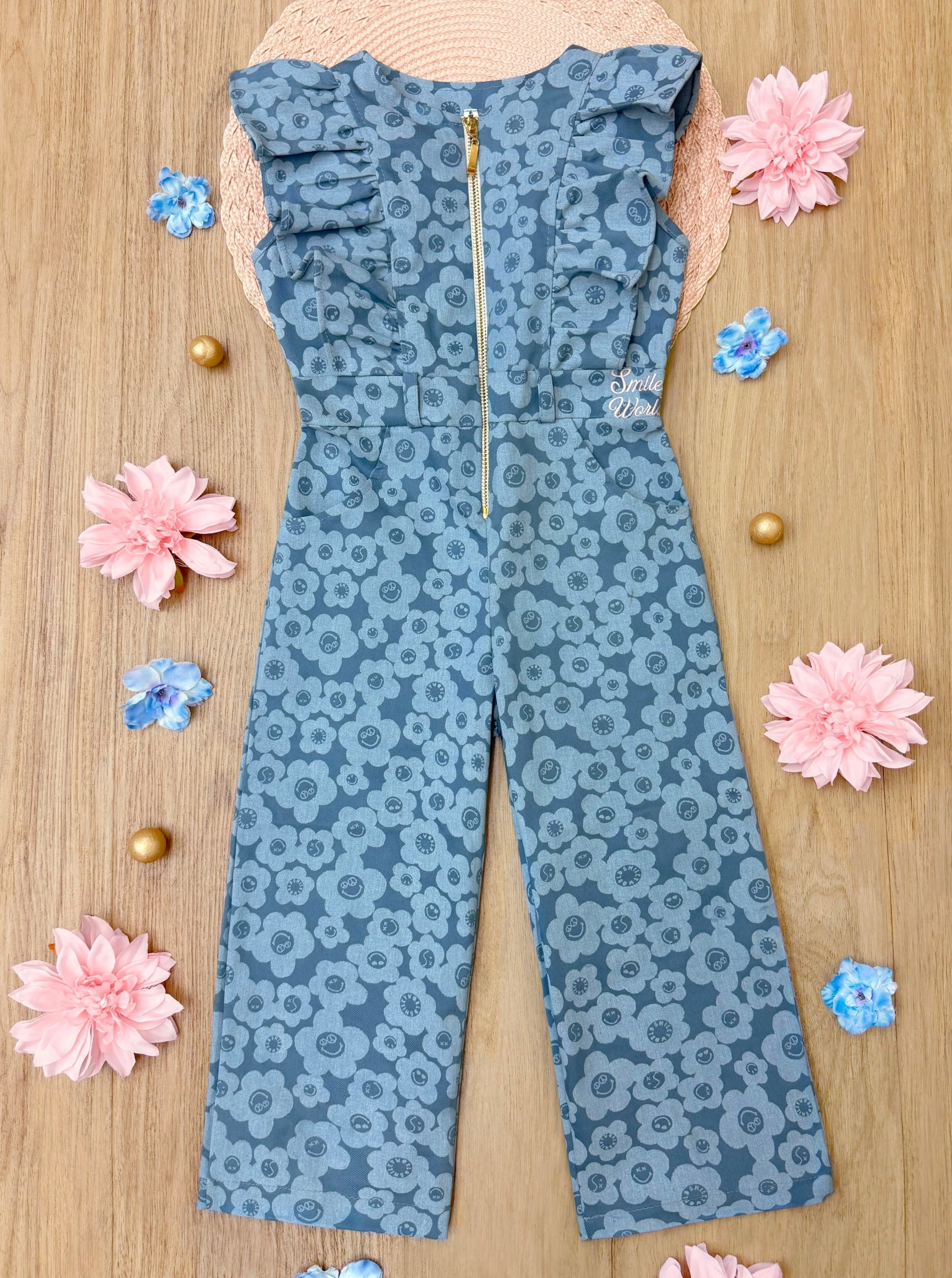 SmileyWorld  Radiant Rebel Denim Jumpsuit