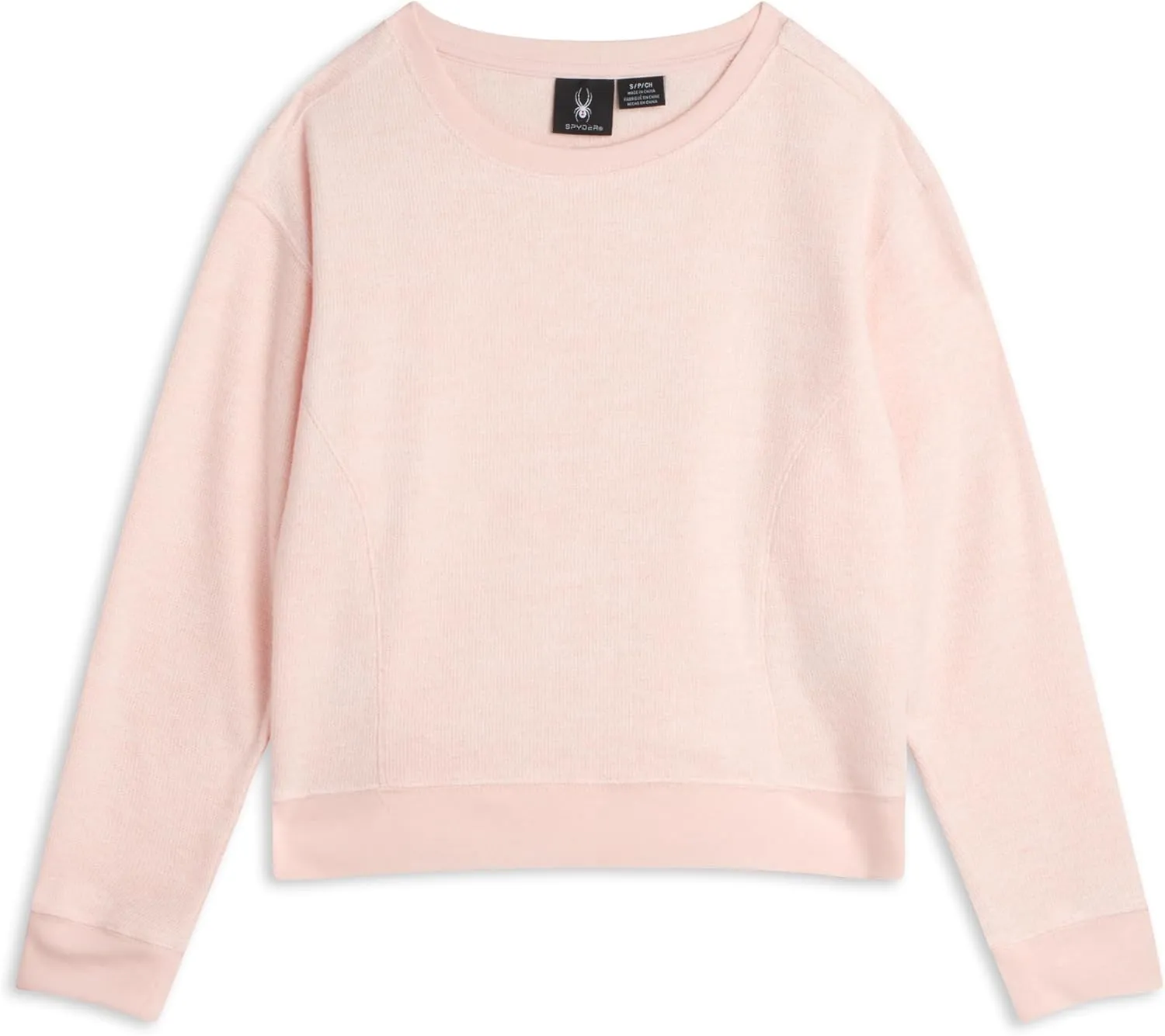 Spyder Women's Terry Fleece Sweater - Long Sleeve Fleece Pullover with Ribbed Cuffs Hem and Neckline (Sizes: S-XL)