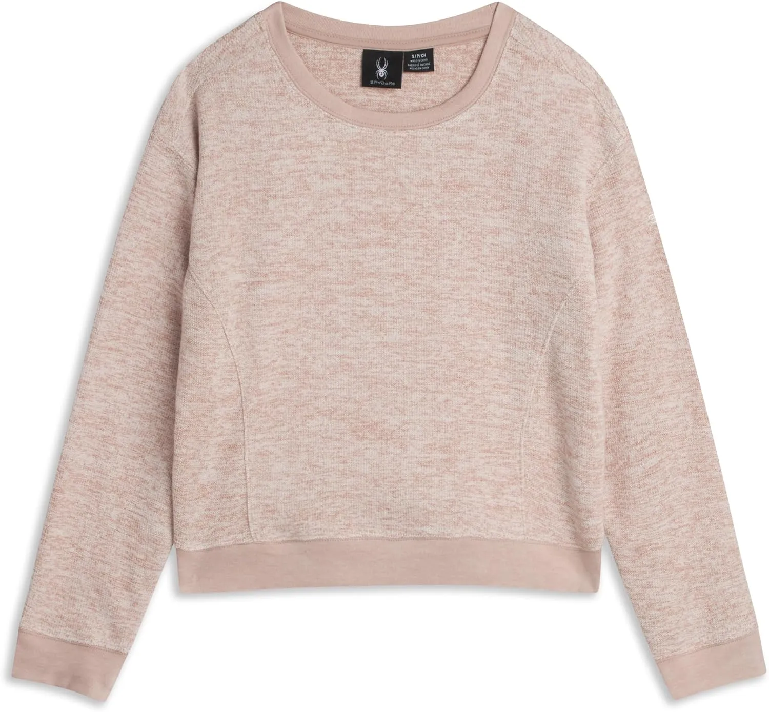 Spyder Women's Terry Fleece Sweater - Long Sleeve Fleece Pullover with Ribbed Cuffs Hem and Neckline (Sizes: S-XL)