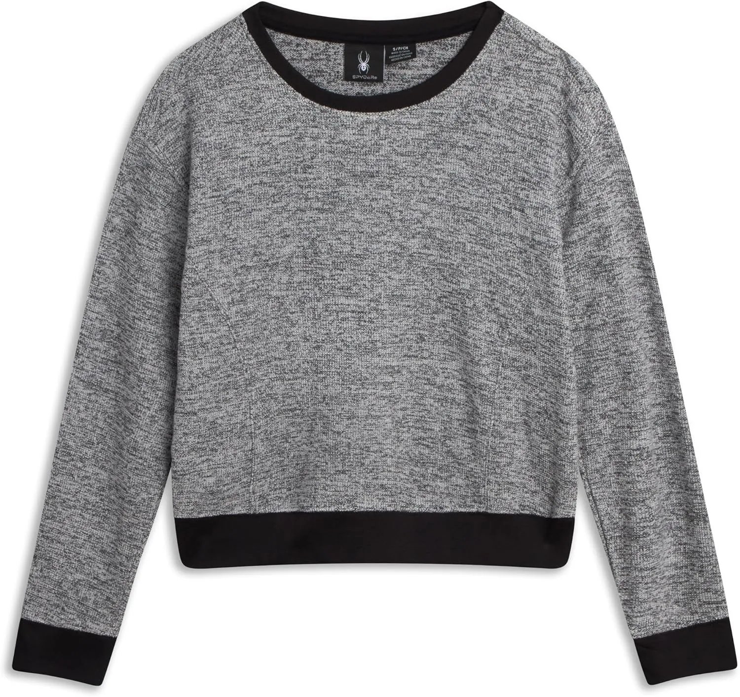 Spyder Women's Terry Fleece Sweater - Long Sleeve Fleece Pullover with Ribbed Cuffs Hem and Neckline (Sizes: S-XL)