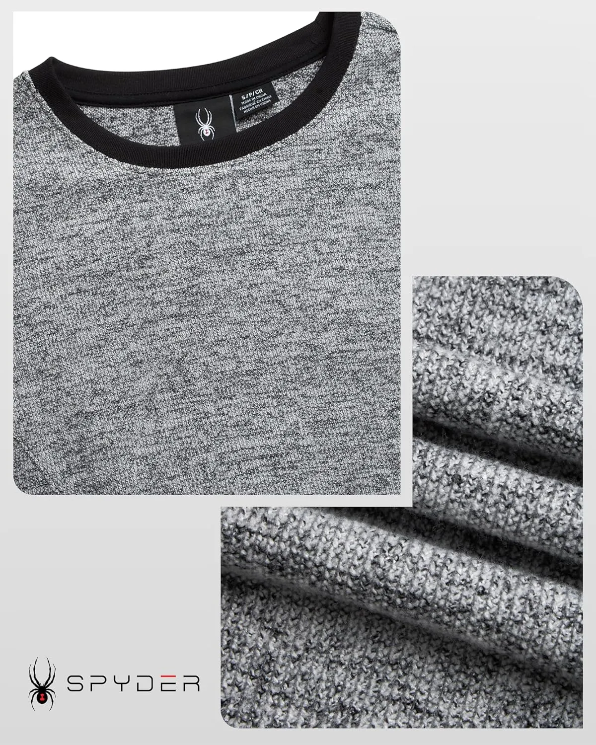 Spyder Women's Terry Fleece Sweater - Long Sleeve Fleece Pullover with Ribbed Cuffs Hem and Neckline (Sizes: S-XL)