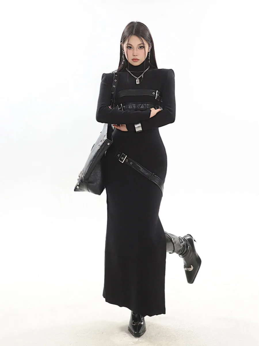Strapped Warrior Maxi Dress