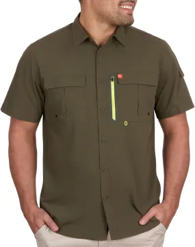 The American Outdoorsman Blackfoot River Short Sleeve Performance Fishing Shirt for Men