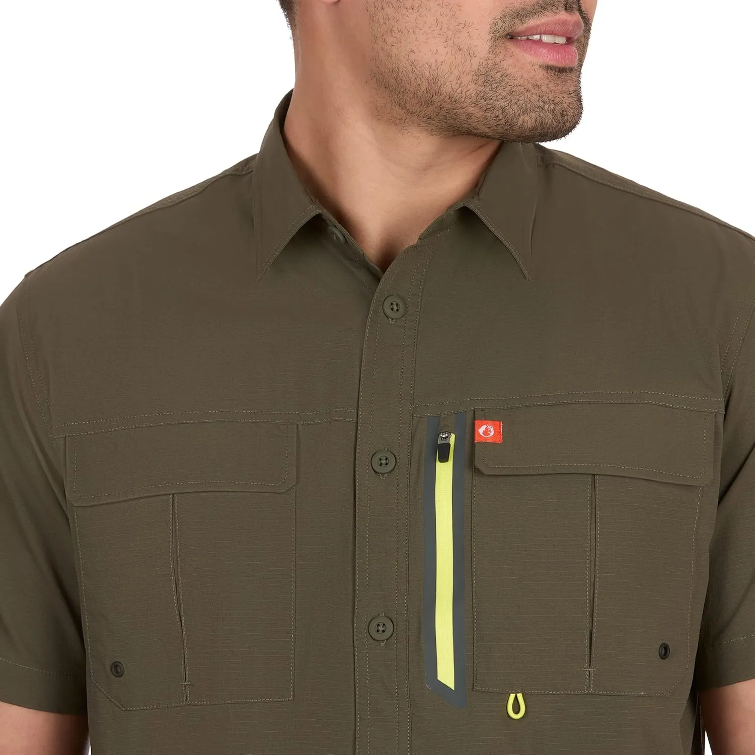 The American Outdoorsman Blackfoot River Short Sleeve Performance Fishing Shirt for Men