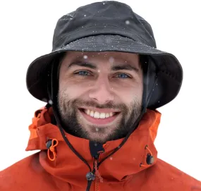 TOP-EX L/XL/XXL Waterproof Golf Bucket Rain Hat - Faux Leather Winter Fleece Hat with Ear Flaps for Cold Weather Unisex