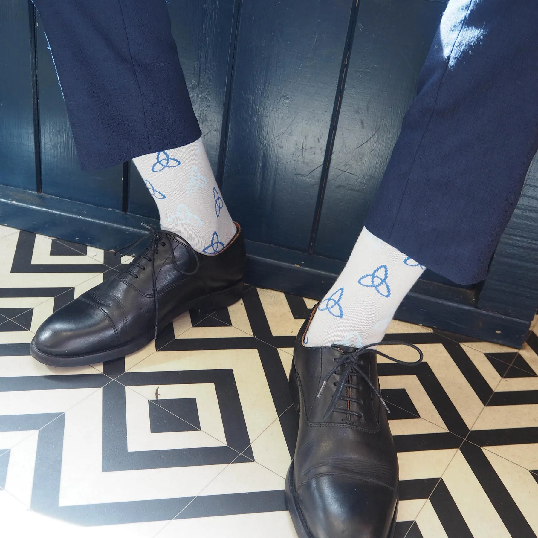 Tri Men's Socks - Light Grey