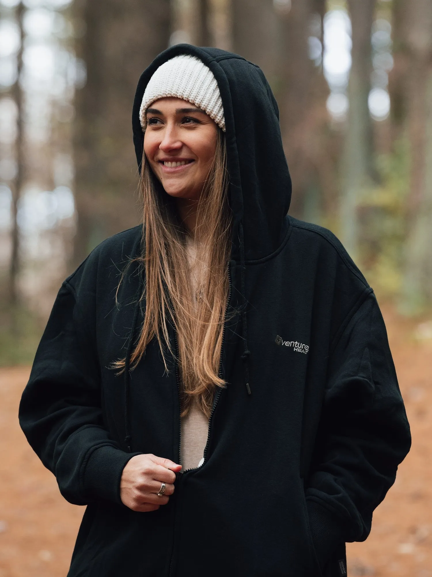 Unisex 11W Heated Ultra Soft Hoodie with HeatSync  - Gray