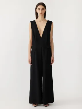 viscose twill jumpsuit