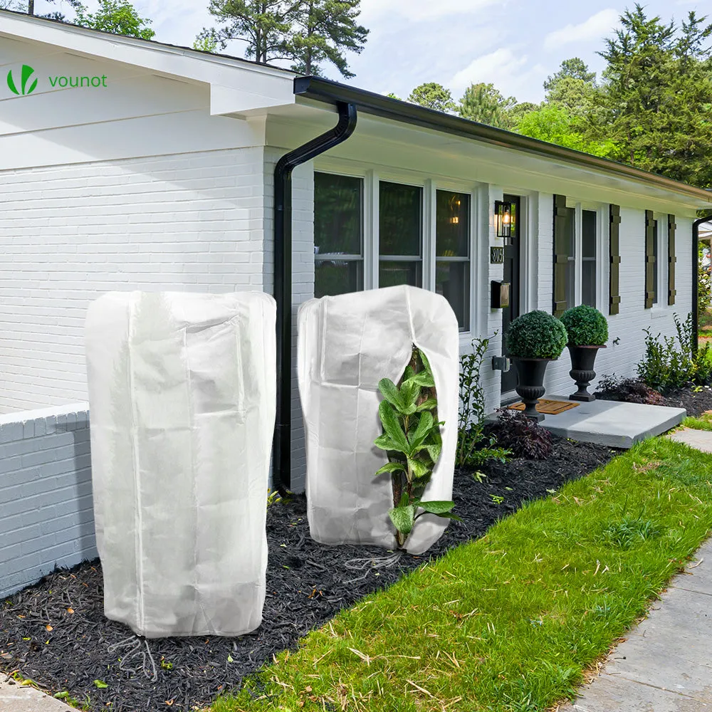 VOUNOT 3 Packs Plant Protection Winter Fleece 80GSM Horticultural Fleece Jacket 1.2m x 1.8m