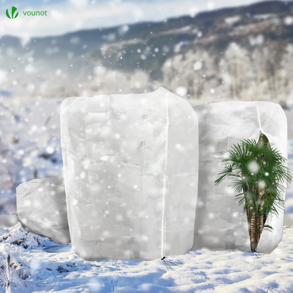 VOUNOT 3 Packs Plant Protection Winter Fleece 80GSMHorticultural Fleece Jacket 2m x 2.4m