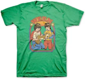 Ween Band Weasel Mens Green Short Sleeve T Shirt Alternative Punk Vintage Style Graphic Tees