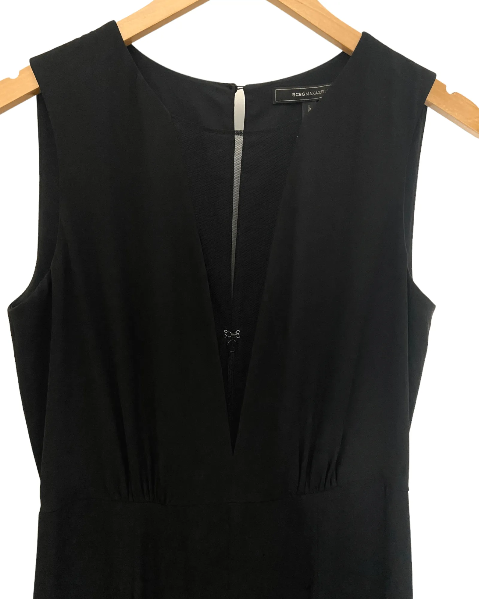 Winter Black Sheer Paneled Wide Leg Jumpsuit