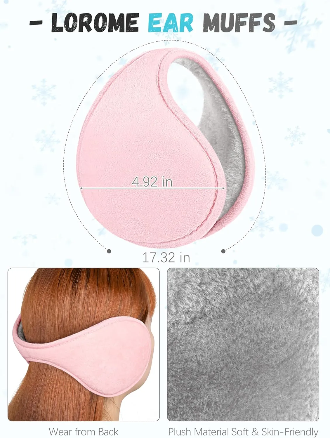 Winter Hat Scarf Gloves and Ear Warmer, Warm Knit Beanie Hat Touch Screen Gloves Set Winter Gifts Neck Scarves for Women